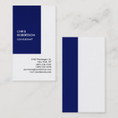 Carte De Visite Exclusive Spécial Bleu Blanc Privé Unique (Devant / Derrière)