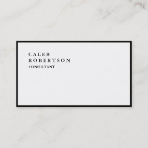 Carte De Visite Exclusive Spécial Bordure Noire Blanc tendance