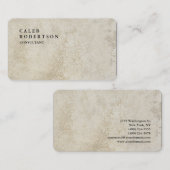 Carte De Visite Exclusive Spécial Brown Stone Mur tendance (Devant / Derrière)