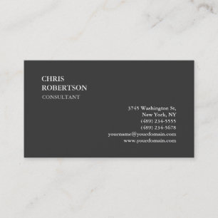 Carte De Visite Exclusive Special Grey tendance