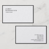 Carte De Visite Exclusive Special Plain tendance (Devant / Derrière)