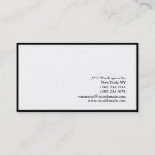 Carte De Visite Exclusive Special Plain tendance (Dos)