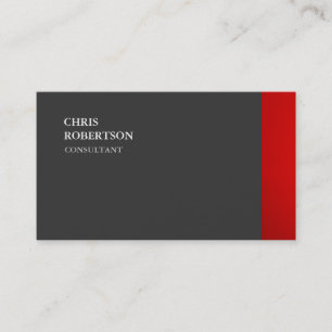Carte De Visite Exclusive Spécial Rouge gris clair tendance