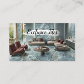 Carte De Visite Exclusive Tiles Black Luxury  Natural Materials (Devant)