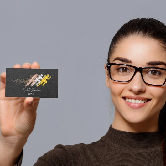 Carte De Visite Exécuter entraîneur sportif instructeur de logo de