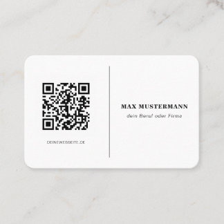 Carte De Visite Exécuter QR Code Visitenkarte Online Gestalten