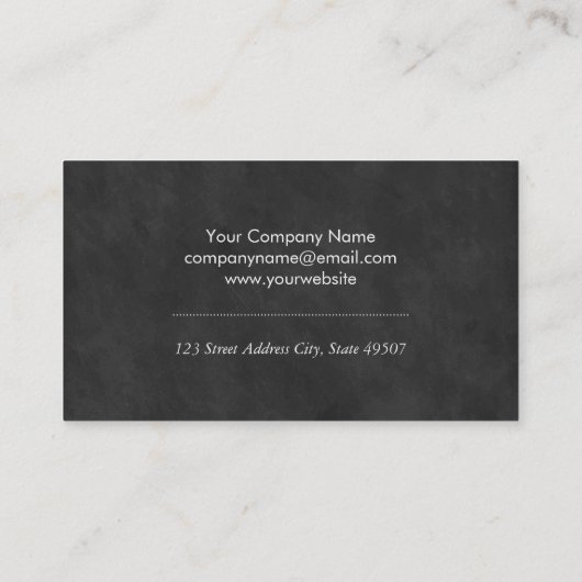 Carte De Visite exécutif (Dos)