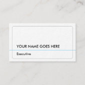 Carte de visite exécutif de base et minimale (Devant)