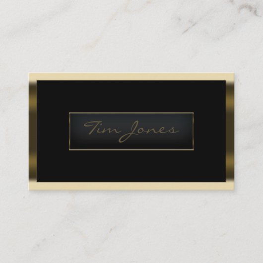 Carte De Visite Exécutif d'or (Devant)