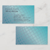 Carte De Visite Exécutif élégant de femme internationale de globe (Devant / Derrière)