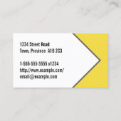 Carte de visite exécutif élégant et moderne (Dos)