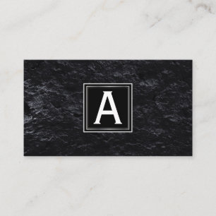 Carte De Visite exécutif   Monogramme   Slate Corporate
