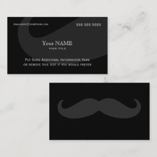 Carte De Visite Exécutif Moustache sombre