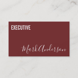 Carte De Visite exécutif Série Signature