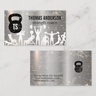 Carte De Visite Exécution Kettle Bell Métal
