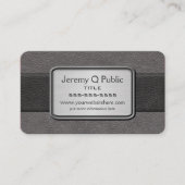 Carte De Visite Executive Black et Grey (Devant)