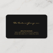 Carte De Visite Executive Business Gold Metallic (Dos)