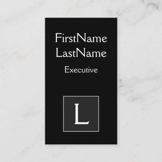 Carte de visite exécutive classique et traditionne (Devant)