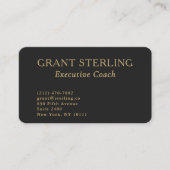 Carte De Visite Executive Coach QR Code Professional (Devant)