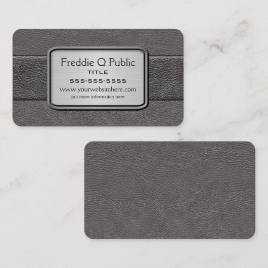 Carte De Visite Executive Grey (Devant / Derrière)