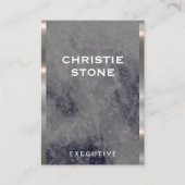 Carte De Visite Executive Lux Trim | Marbre noir (Devant)