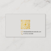Carte de visite exécutive Vague d'Or et d'Argent d (Dos)