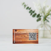 Carte De Visite Exemple de conception de code QR professionnel de (Debout devant)