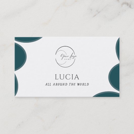 Carte De Visite Exemple de verdure moderne (Devant)