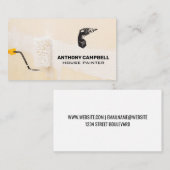 Carte De Visite Exercice d'alimentation | Rouleau de peinture (Devant / Derrière)