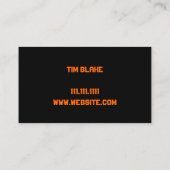 Carte De Visite Exercice de gymnase de gymnastique (Dos)