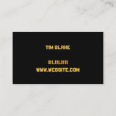 Carte De Visite Exercice de gymnase de gymnastique (Dos)