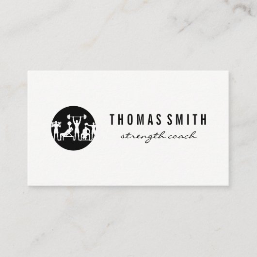 Carte De Visite Exercices d'entraînement | Fitness (Devant)