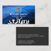 Carte De Visite Exercices fitness | Code QR (Devant / Derrière)