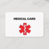 Carte De Visite Exonération de masque Médicale (Dos)