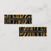 Carte de visite Exotic African Zebra Gold 2 (Devant / Derrière)