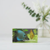 Carte de visite exotique de magasin de poissons (Debout devant)