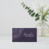 Carte de visite Exotique Spa Violet (Debout devant)