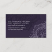 Carte de visite Exotique Spa Violet (Dos)