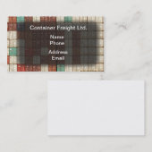 Carte De Visite Expédition et fret de récipient (Devant / Derrière)