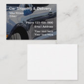 Carte De Visite Expédition et livraison de voiture (Devant / Derrière)