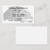 Carte De Visite Expédition simple de chauffeur de camion (Devant / Derrière)