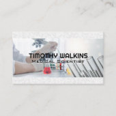 Carte De Visite Experimenting scientifique dans le laboratoire (Devant)