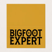 Carte De Visite Expert Bigfoot (Extérieur déplié)
