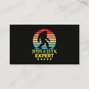 Carte De Visite Expert Bigfoot Cache-Cache Drôle