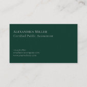 Carte De Visite Expert comptable préparateur fiscal (Devant)