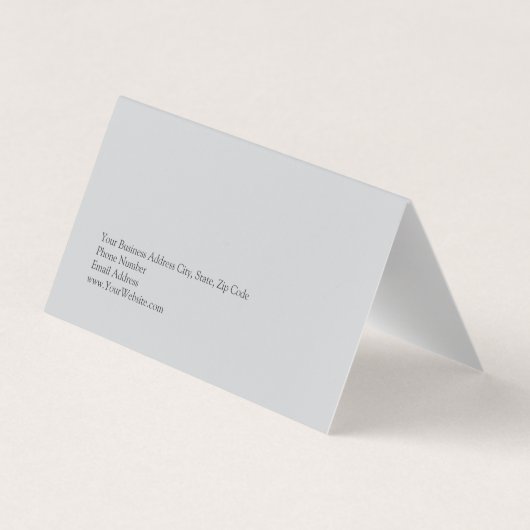 Carte De Visite Expert-conseil en Arrière - plan gris moderne uniq (Dos)