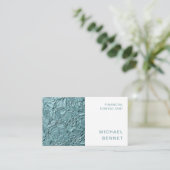 Carte De Visite Expert-conseil en finances Turquoises (Debout devant)
