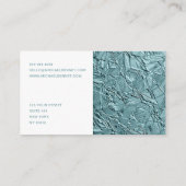 Carte De Visite Expert-conseil en finances Turquoises (Dos)