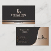 Carte De Visite Expert-conseil professionnel moderne et élégant su (Devant / Derrière)