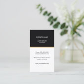 Carte De Visite Expert-conseil simple et élégant (Debout devant)